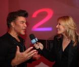 Grichka Bogdanoff et Estelle Martin lors de la soirée spéciale 25 ans de TV5 Monde le 17 septembre 2009 à Paris