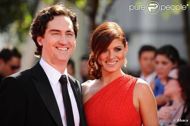 Debra Messing et Daniel Zelman à la 61 cérémonie des Emmy Awards. 20/09/09