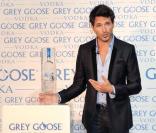 Andres Velencoso, boyfriend de Kylie Minogue, fait la promotion de la nouvelle vodka Grey Goose, à Madrid. 21/09/09