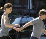 Tom Cruise et Katie Holmes en plein jogging hier à Boston!