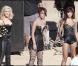 Jade Ewen, irrésistible pour ses débuts avec les Sugababes, lors du tournage du clip About a girl, le 22 septembre 2009