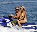 Pamela Anderson et son boyfriend font du jet-ski à Los Angeles le 8 septembre 2009