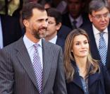 Letizia d'Espagne et son époux Felipe célèbrent la rentrée universitaire, à Salamanque. 29/09/09