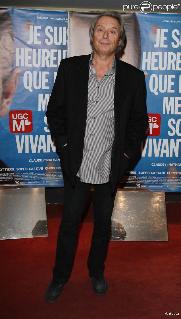 Patrick Bouchitey, le 29 septembre à Pars pour l'avant-première du film  Je suis heureux que ma mère soit vivante . 