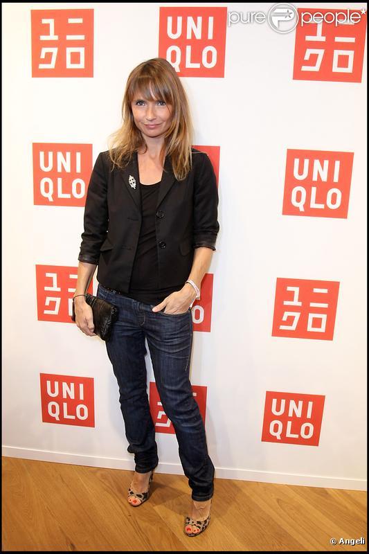 Axelle Laffont à l'inauguration de la boutique Uniqlo, à Paris 9e. 30/09/09