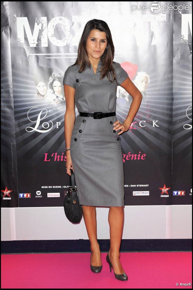 Générale de presse de Mozart, l'opéra rock, le 1er octobre 2009 au Palais des Sports de Paris : Karine Ferri 