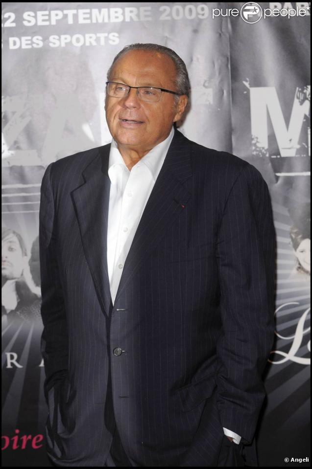 Générale de presse de Mozart, l'opéra rock, le 1er octobre 2009 au Palais des Sports de Paris : Gérard Louvin 