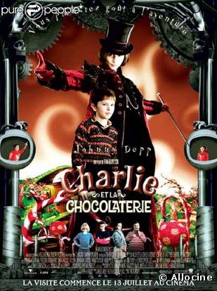 Des images du film  Charlie et la chocolaterie  qui serviront de base à la création de la comédie musicale.
