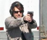 Tom Cruise sur le tournage de 