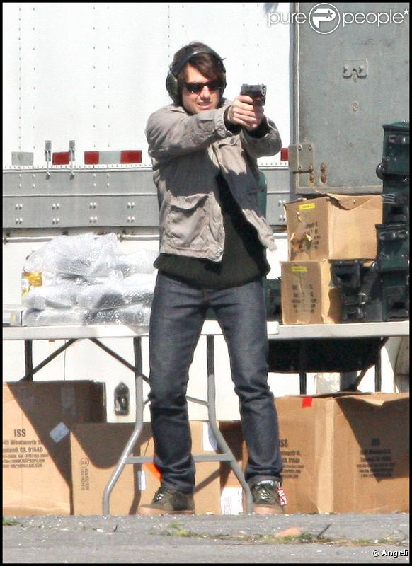 Tom Cruise sur le tournage de 