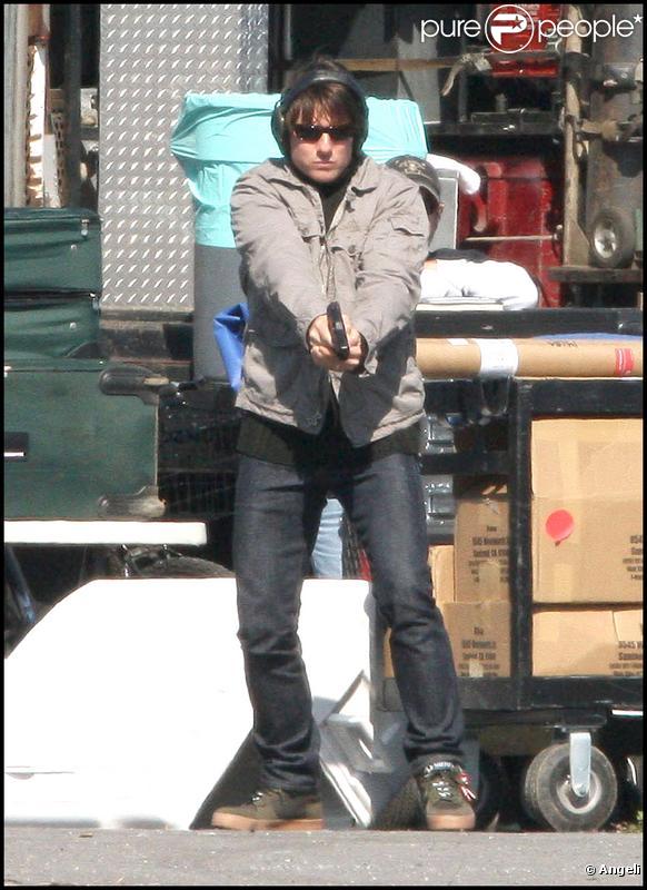 Tom Cruise sur le tournage de 