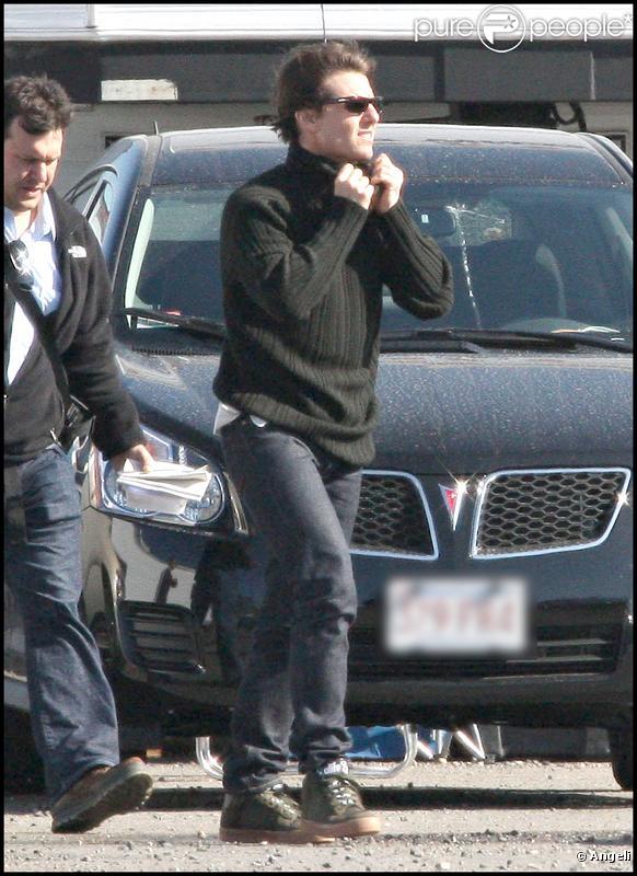 Tom Cruise sur le tournage de 