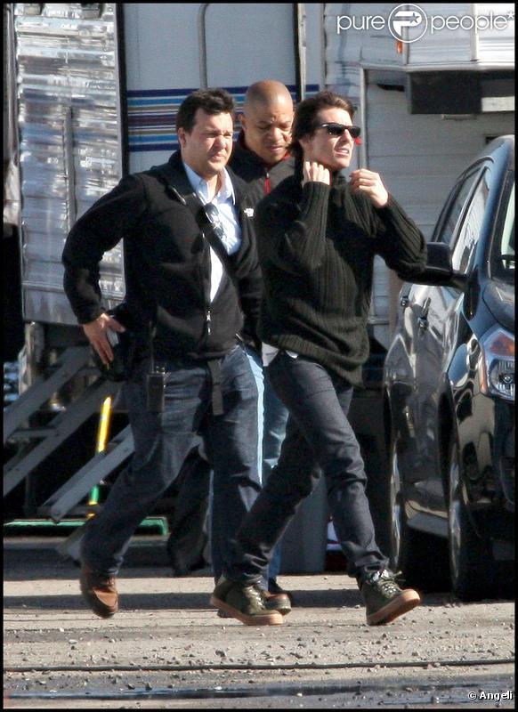 Tom Cruise sur le tournage de 