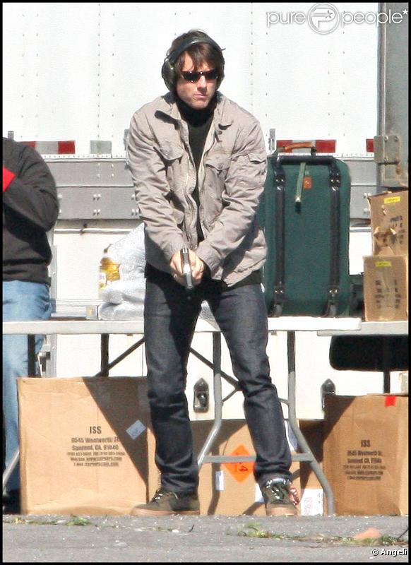 Tom Cruise sur le tournage de 