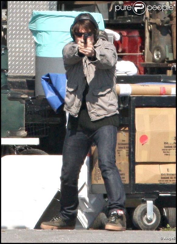Tom Cruise sur le tournage de 