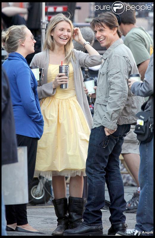 Cameron Diaz et Tom Cruise sur le tournage de 