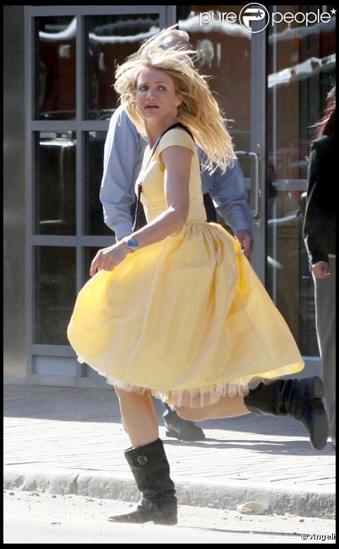 Cameron Diaz sur le tournage de 