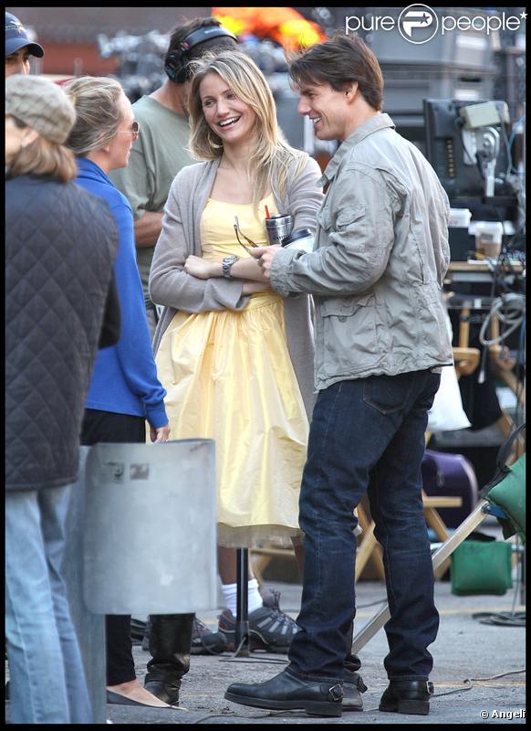 Cameron Diaz et Tom Cruise sur le tournage de 
