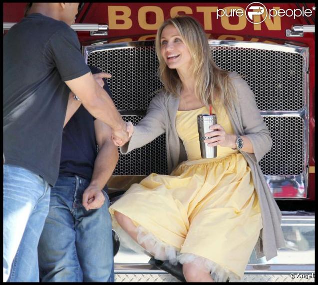Cameron Diaz sur le tournage de 