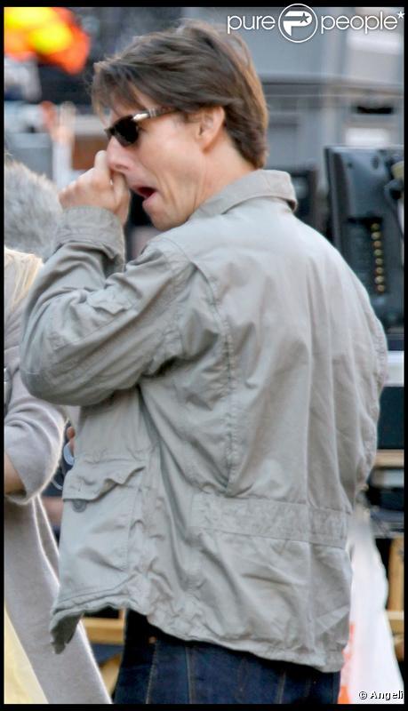 Tom Cruise sur le tournage de 
