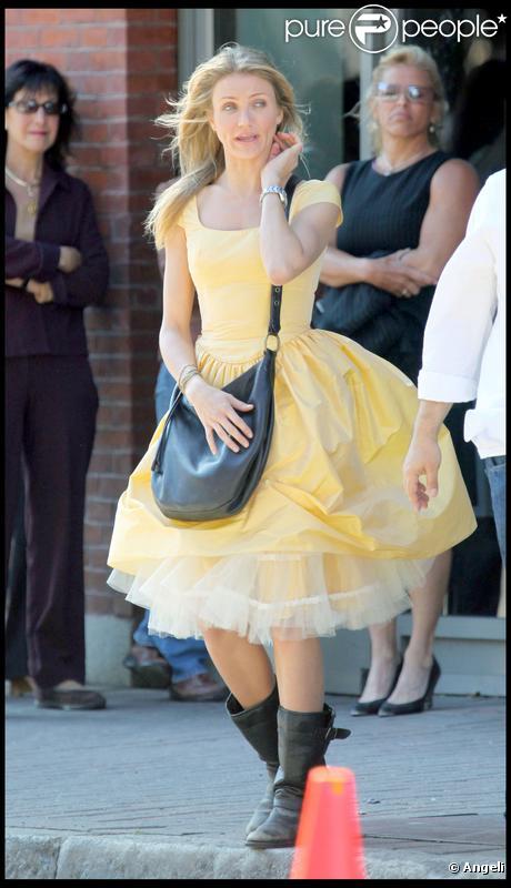 Cameron Diaz sur le tournage de 