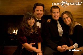 John Travolta et sa famille, du vivant de son fils Jett