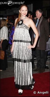 Lily Cole, à l'occasion de l'avant-première de  L'Imaginarium du Docteur Parnassus , à l'Empire de Leicester Square, à Londres, le 6 octobre 2009 !