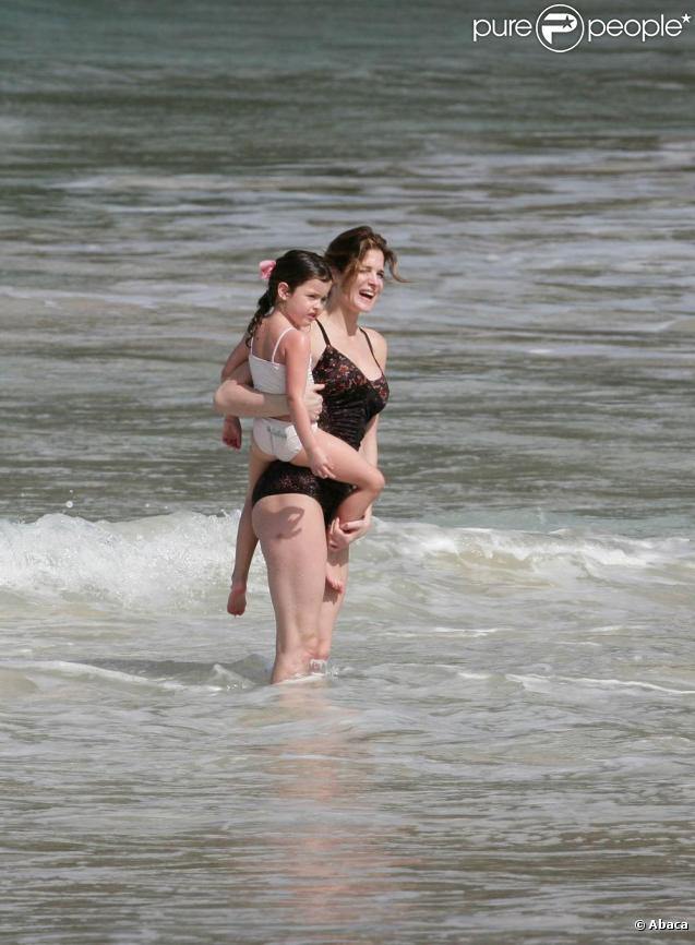 Stephanie Seymour et sa fille en vacances 