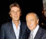 Dominique Desseigne et Fawaz Gruosi lors de la soirée présentation de la nouvelle collection De Grisogono à Paris le 8 octobre 2009