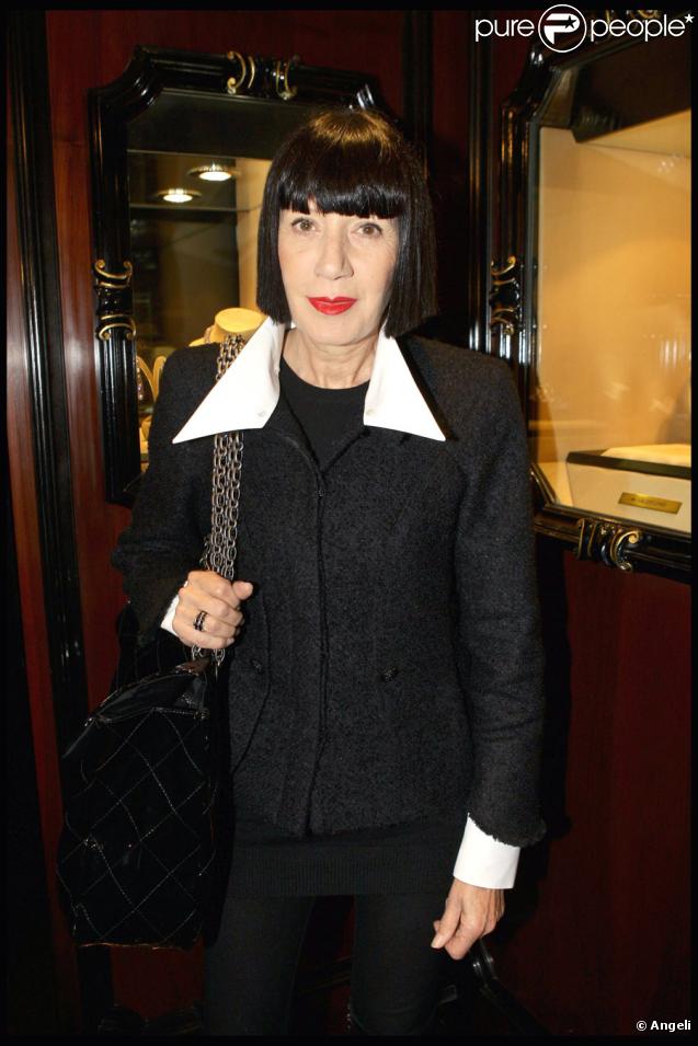 Chantal Thomass lors de la soirée présentation de la nouvelle collection De Grisogono à Paris le 8 octobre 2009