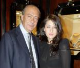 Fawaz Gruosi et Mylène Jampanoï lors de la soirée présentation de la nouvelle collection De Grisogono à Paris le 8 octobre 2009