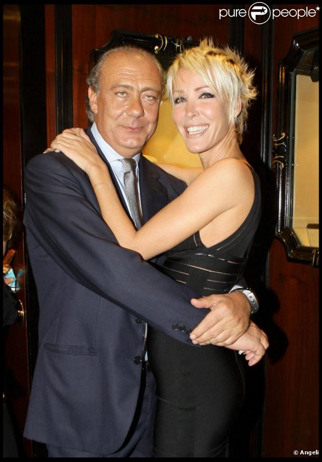 Fawaz Gruosi et Ophélie Winter lors de la soirée présentation de la nouvelle collection De Grisogono à Paris le 8 octobre 2009