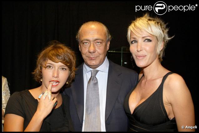Emma de Caunes, Fawaz Gruosi et Ophélie Winter lors de la soirée présentation de la nouvelle collection De Grisogono à Paris le 8 octobre 2009