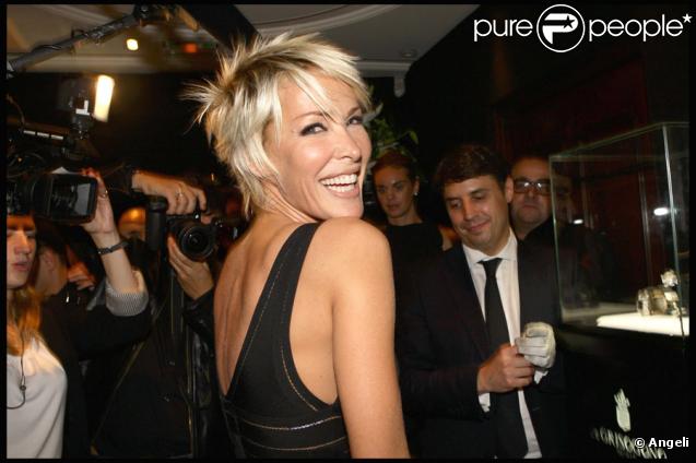 Ophélie Winter lors de la soirée présentation de la nouvelle collection De Grisogono à Paris le 8 octobre 2009
