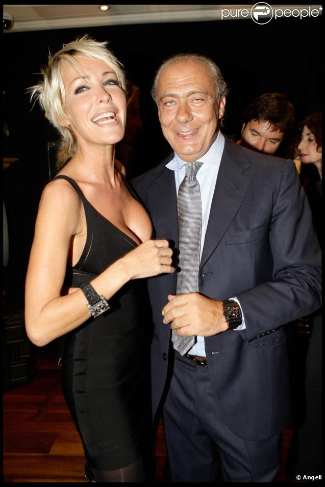 Ophélie Winter et Fawaz Gruosi lors de la soirée présentation de la nouvelle collection De Grisogono à Paris le 8 octobre 2009