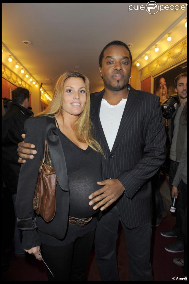 Anthony Kavanagh et Alexandra lors du spectacle de Gregory Charles à Paris le 12 octobre 2009