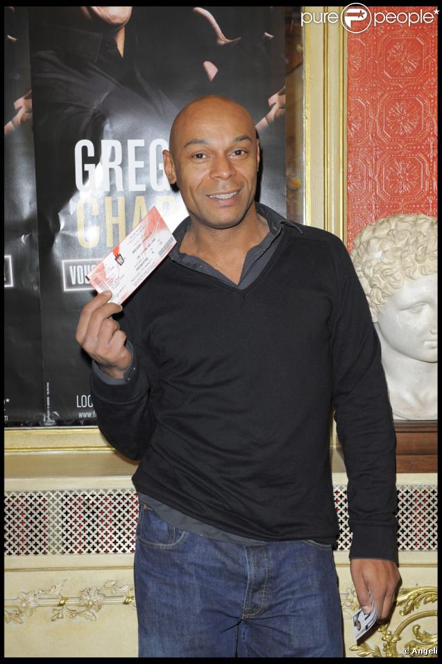 Denis Maréchal lors du spectacle de Gregory Charles à Paris le 12 octobre 2009
