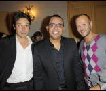 Bruno Salmone, Gregory Charles et Pierre-François Martin-Laval lors de son spectacle à Paris le 12 octobre 2009