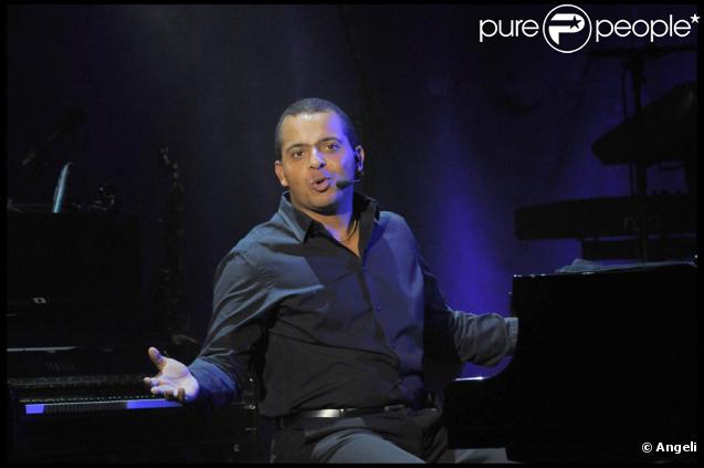 Gregory Charles lors de son spectacle à Paris le 12 octobre 2009