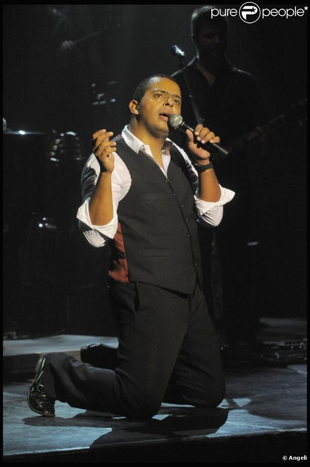 Gregory Charles lors de son spectacle à Paris le 12 octobre 2009