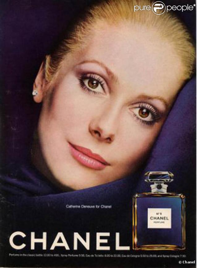 Catherine Deneuve pour la campagne du parfum Chanel N°5 