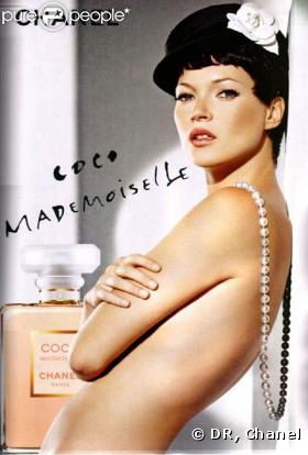 Kate Moss représente le parfum Coco Mademoiselle