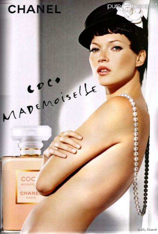 Kate Moss représente le parfum Coco Mademoiselle 