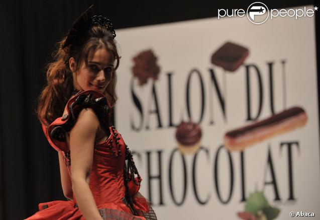 Marie Fugain pour le salon du chocolat (Porte de Versailles, 13 octobre 2009)