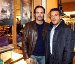 Anthony Delon et Steve Suissa lors de la soirée Italian Touch à la boutique Tod's. Paris, le 13 octobre 2009