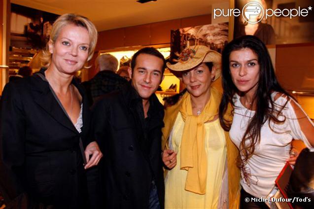 Les princesses Hélène de Yougoslavie et Hermine de Clermont-Tonnerre avec Jovanka Sopalovic lors de la soirée Italian Touch à la boutique Tod's. Paris, le 13 octobre 2009