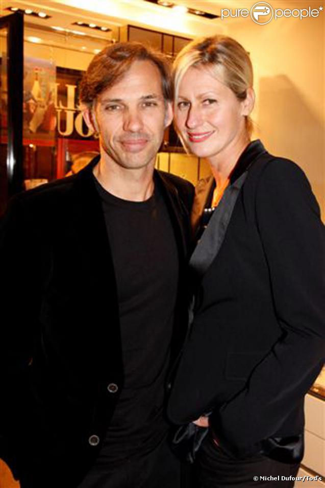 Paul et Luana Belmondo lors de la soirée Italian Touch à la boutique Tod's. Paris, le 13 octobre 2009