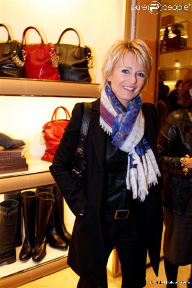 Sophie Davant lors de la soirée Italian Touch à la boutique Tod's. Paris, le 13 octobre 2009