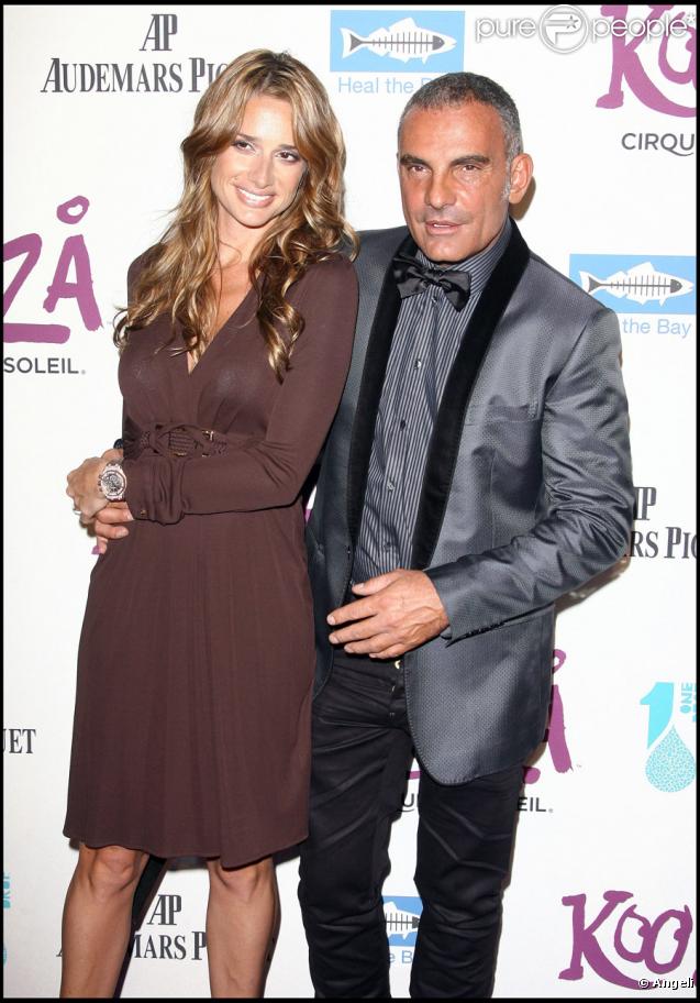 Ira et Christian Audigier pour l'inauguration du spectacle Kooza du Cirque du soleil au profit de l'association One Drop à Santa Monica le 16 octobre 2009