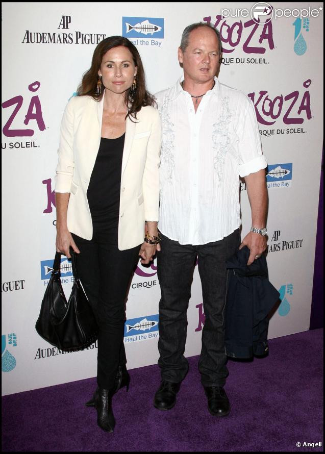 Minnie Driver et son ami pour l'inauguration du spectacle Kooza du Cirque du soleil au profit de l'association One Drop à Santa Monica le 16 octobre 2009
